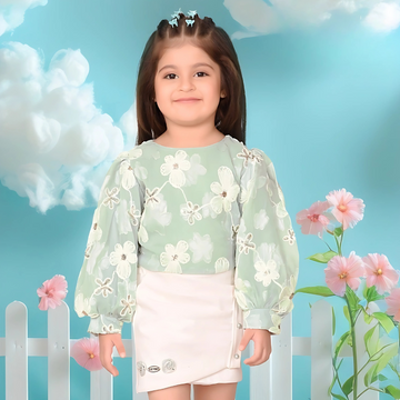 Girls Fancy Party Wear Skirt Top