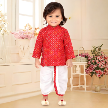 Boys Festive & Party, Wedding Kurta and Dhoti Set