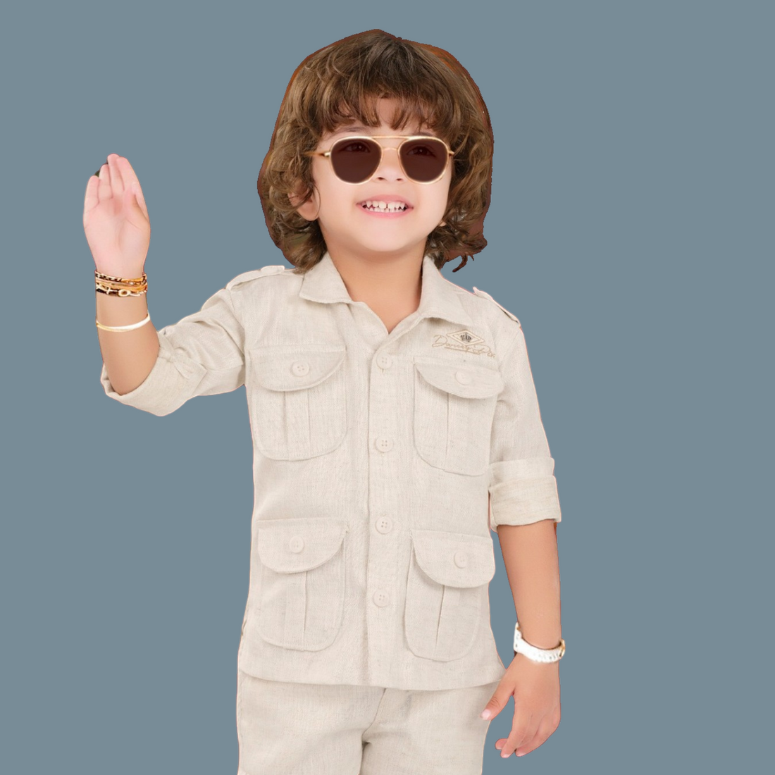 Boys Linen pathani Style Full Suit