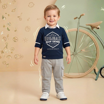 Stylish Boys Blue Full Suit