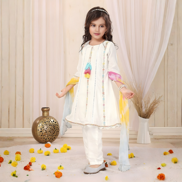 Stylish Kids Girls Ethnic Kurti Set