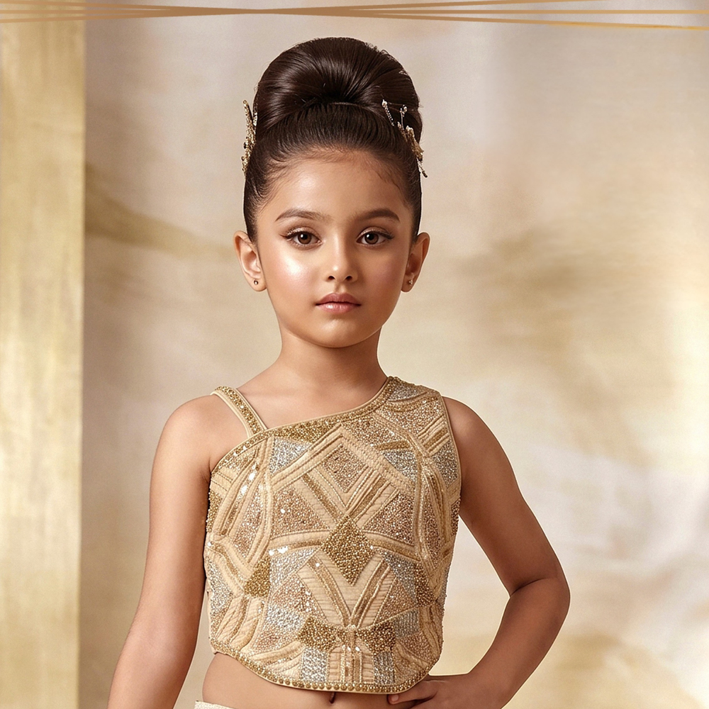 Girls Designer Lehenga Choli for Weddings and Evening Celebrations