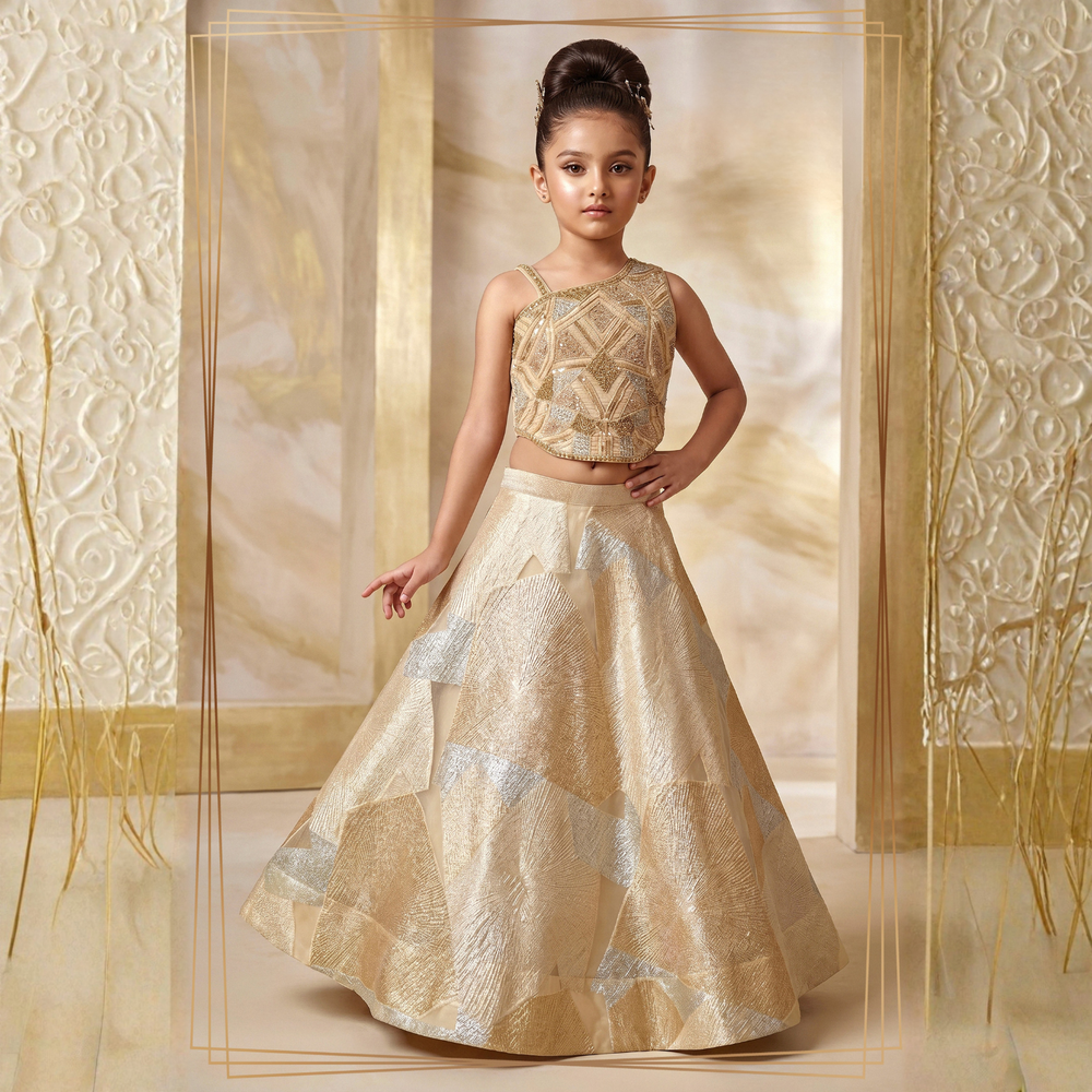 Girls Designer Lehenga Choli for Weddings and Evening Celebrations