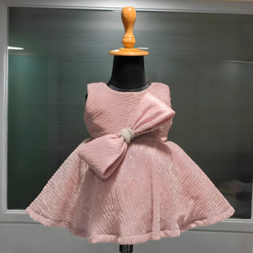 Stylish Wine Party Wear Girls Frock