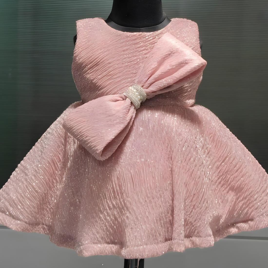 Stylish Wine Party Wear Girls Frock