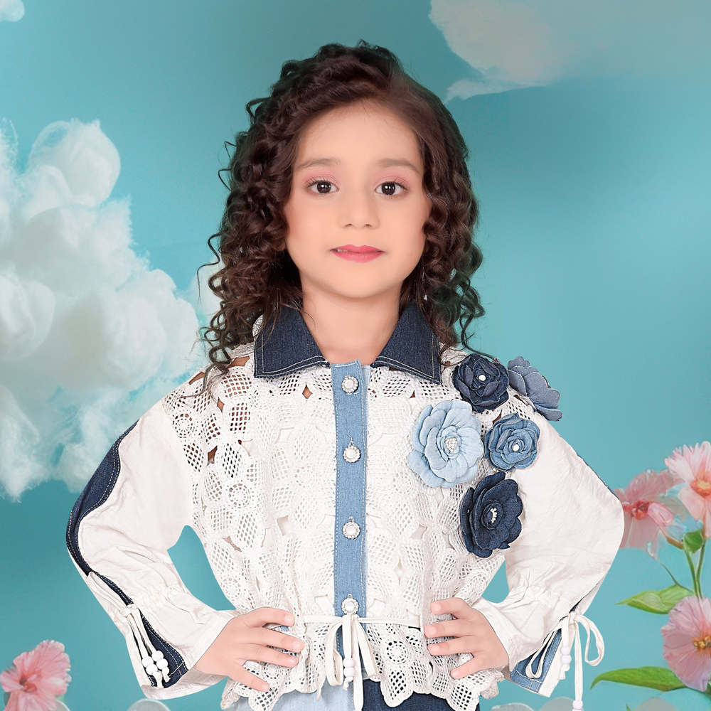 Stylish Baby Girl Denim Frock
