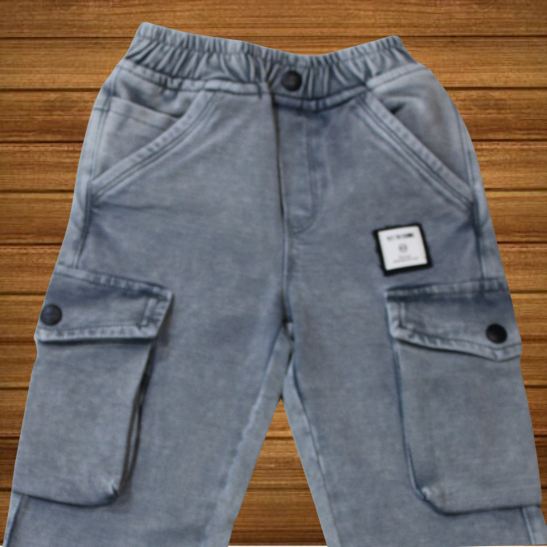 Boys Straight Fit Cargo Jeans For Kids