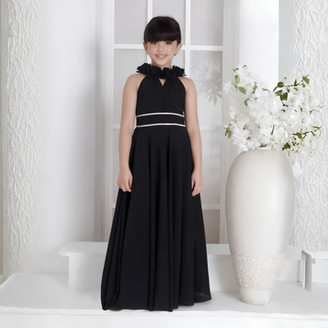 Girls Black Party Wear Gown