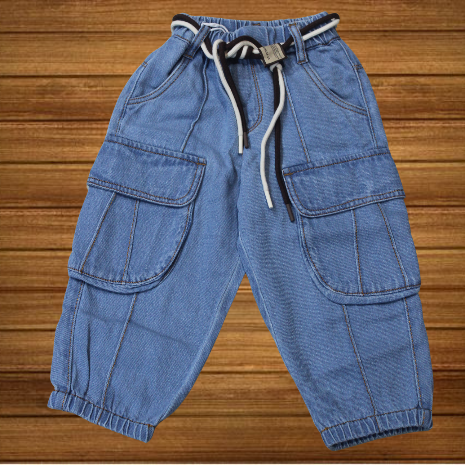 Sky Blue Washed Loose Fit  Jeans