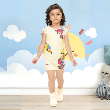 Girls Frock/Knee Length Party Dress