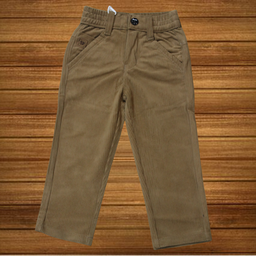 Boys  Mid Rise Solid Corduroy Trousers