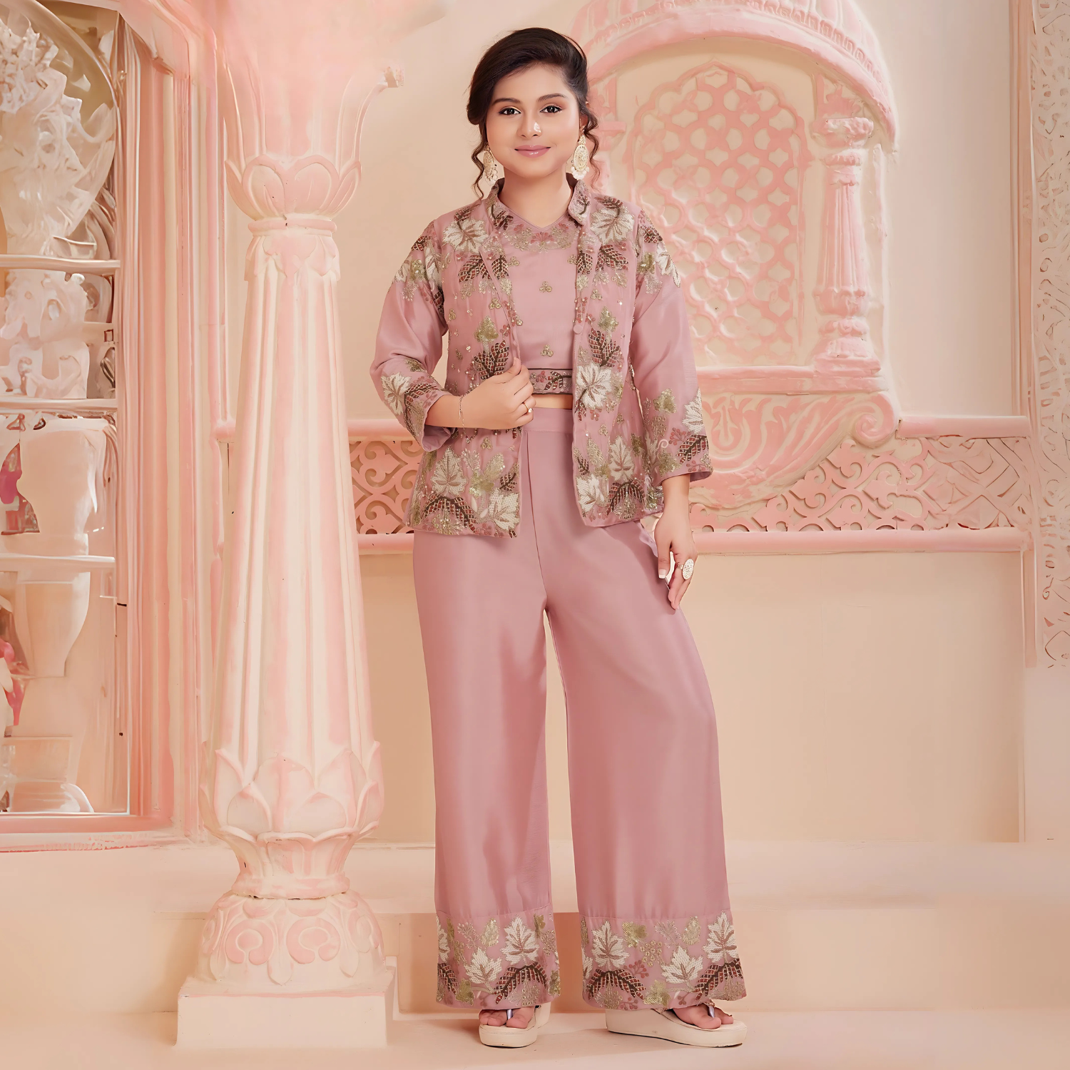 Girls Lovely Plazo Set
