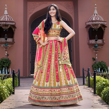 Trendy Multi Colour Printed Lehenga Choli