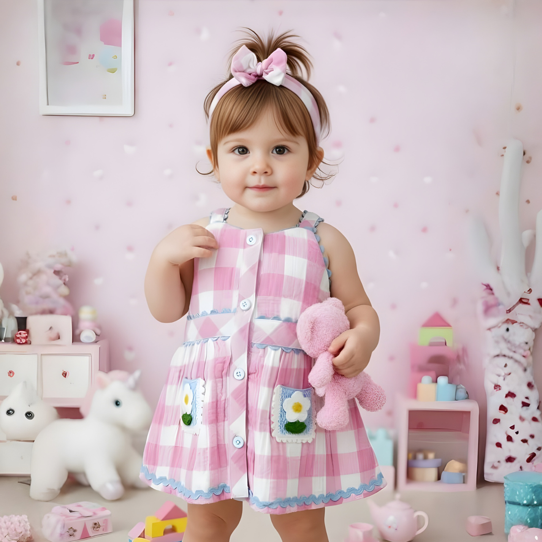 Stylish Girls Knee Length Frock