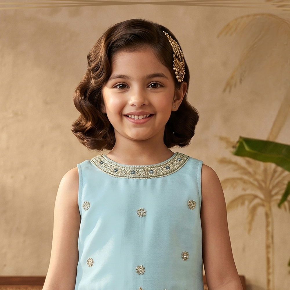 Fashion Legacy Girls Festive & Party Kurta and Dhoti Pant Set