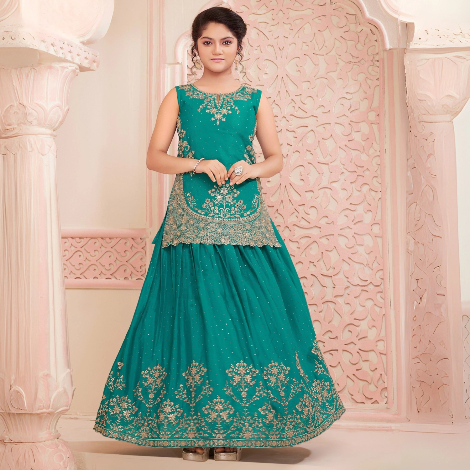 Green Art Silk Trendy Lehenga Choli