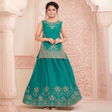 Green Art Silk Trendy Lehenga Choli
