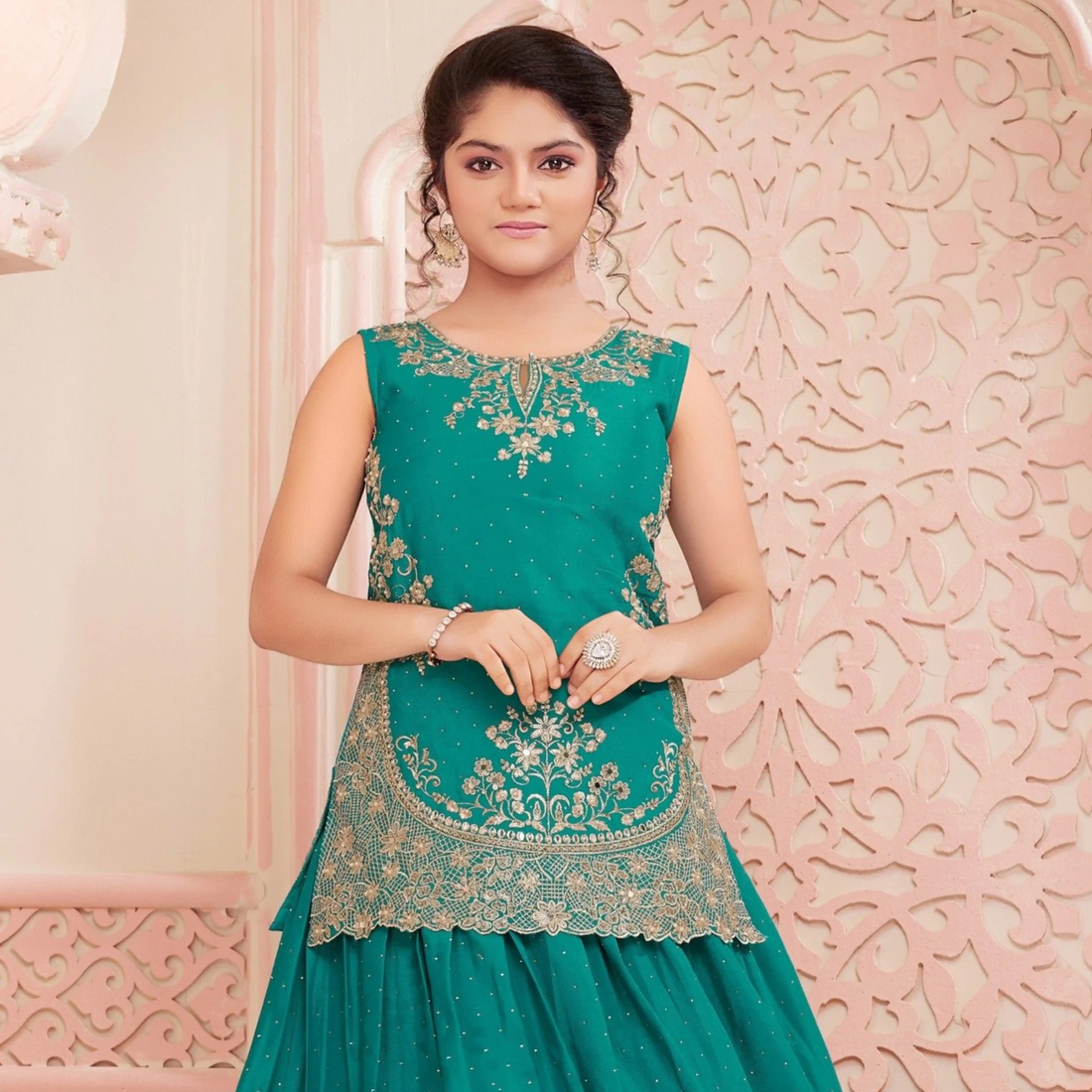 Green Art Silk Trendy Lehenga Choli
