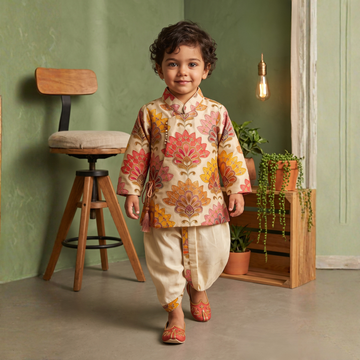 Lovely Fashion Boys Embrodiary kurta Dhoti Set