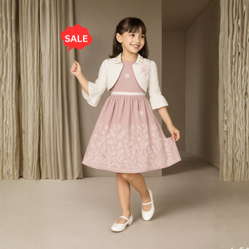 Girls PINK Fancy Frock with Jacket (Extra 10% OFF @ Checkout)