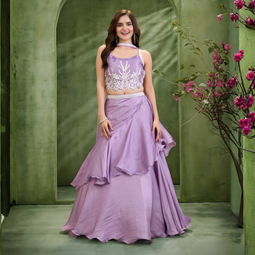 Stylish Lehenga Choli Set With Dupatta