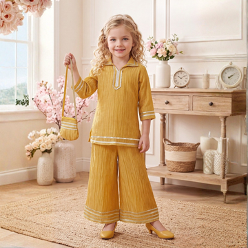 Stylish Baby Girl Kurta Palazzo Set