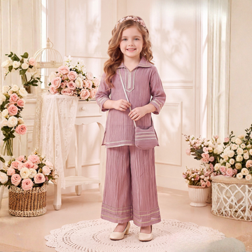 Stylish Baby Girl Kurta Palazzo Set