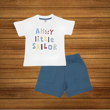 Stylish Boys Cotton Shorts Set