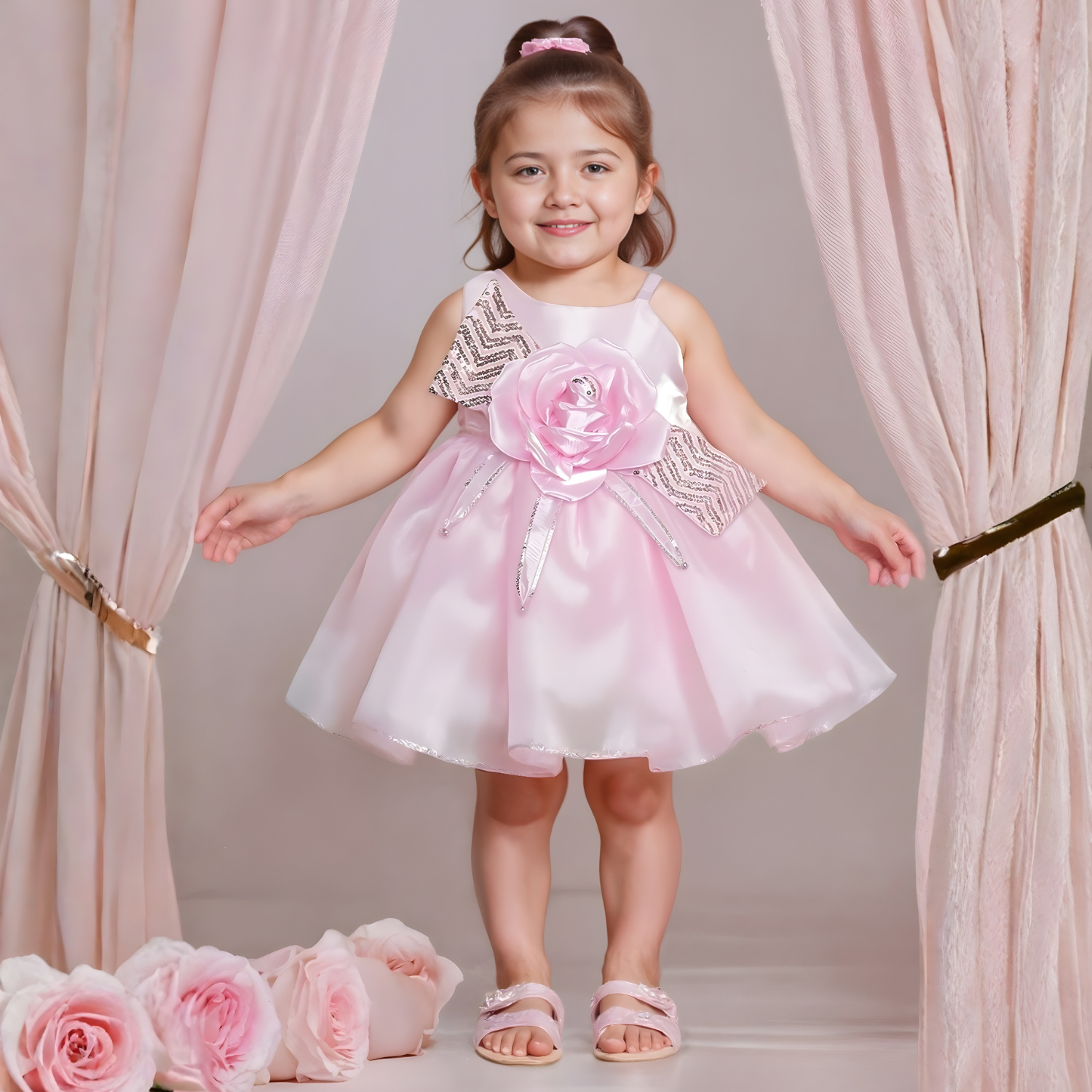 Girls Stylish Party Frocks, New Design
