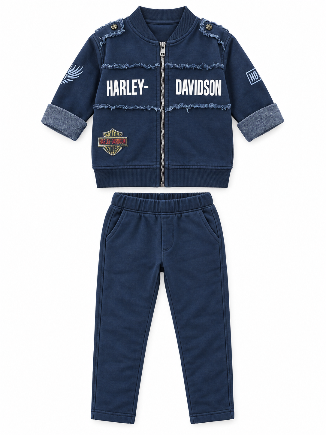 Boys Navy Zip Jacket and Pants Set