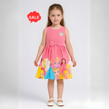 Girls Princess Cartoon Frock (Extra 10% OFF @ Checkout)