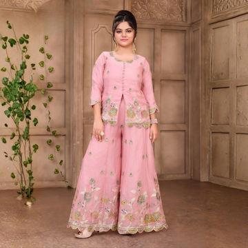 New Designer Party Wear Look Stylish Palazzo Set