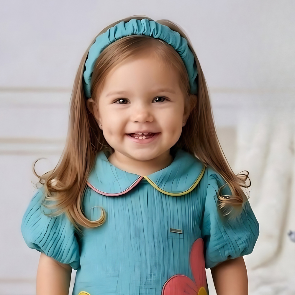 Girls New Latest Puff Sleeve Frock