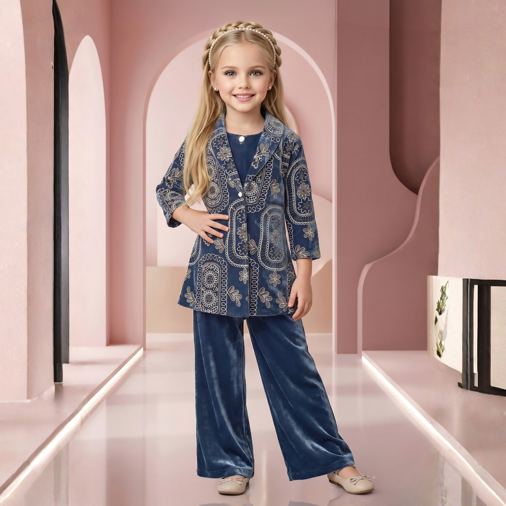 Trendy Stylish Girls Shirt Top with Palazzo Pants