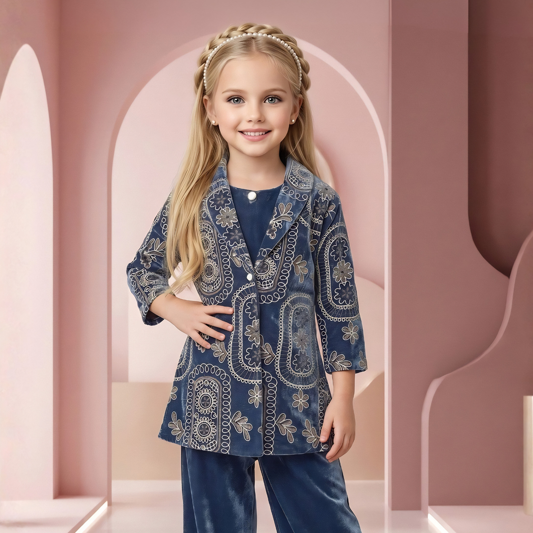 Trendy Stylish Girls Shirt Top with Palazzo Pants