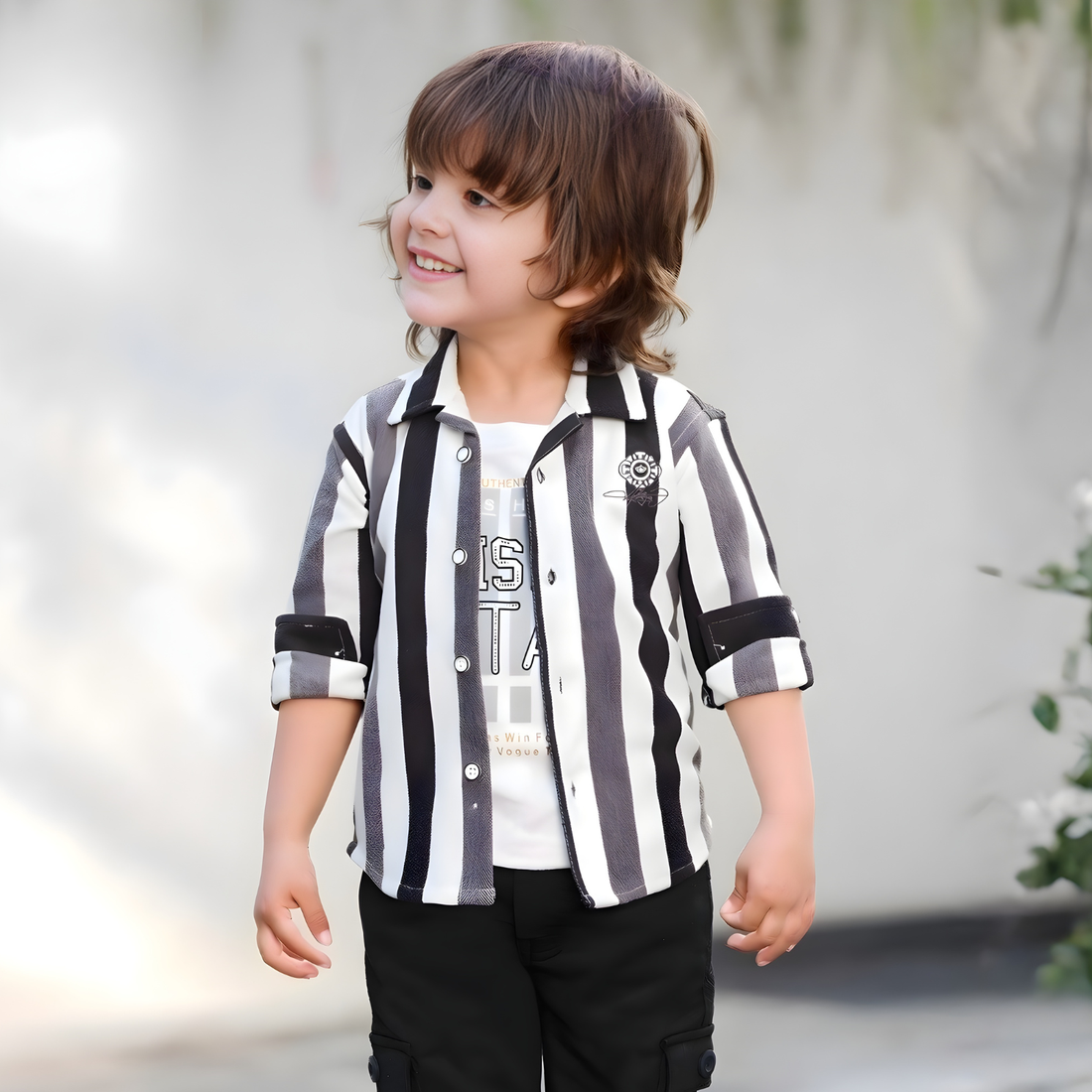 Boys Party Full Sleeves Pant Set