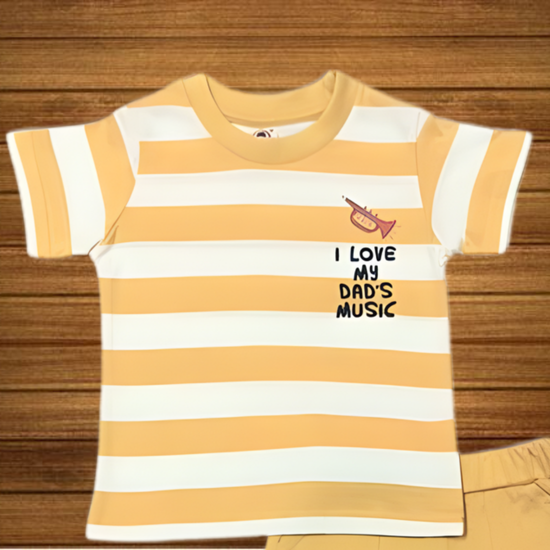 Boys Cotton Round Neck Striped Baba Suit