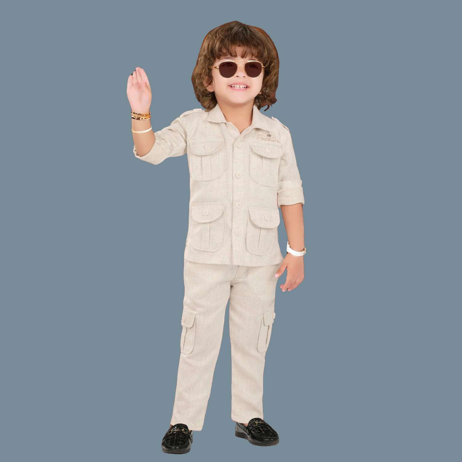 Boys Linen pathani Style Full Suit