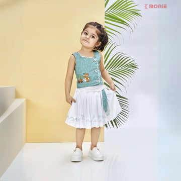 Floral Print Flared Skirt Top