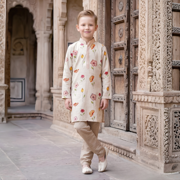 New Trending Digital Print Kurta Set For Kids Boys