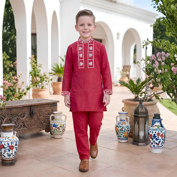 Kids Wedding Wear Kurta Pajama Set