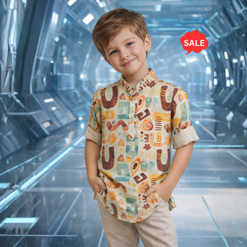 Trendy Kids Printed Cotton Shirt (Extra 10% OFF @ Checkout)