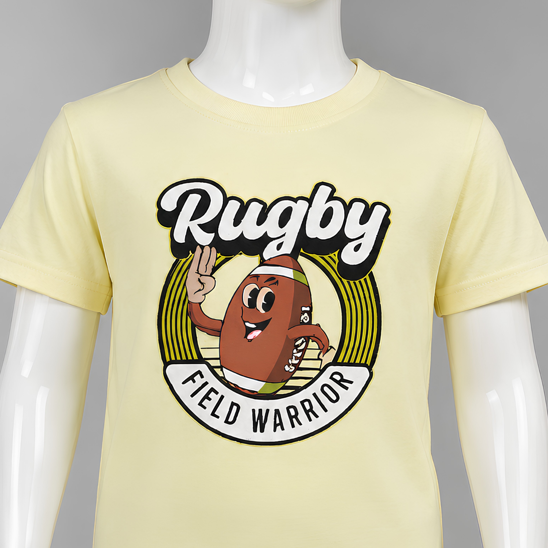 Boys Printed Round Neck Half Sleeve T-shirt