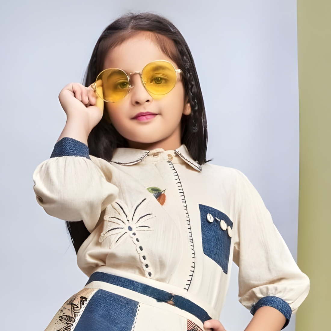 Girls Trendy Stylish Skirt Top