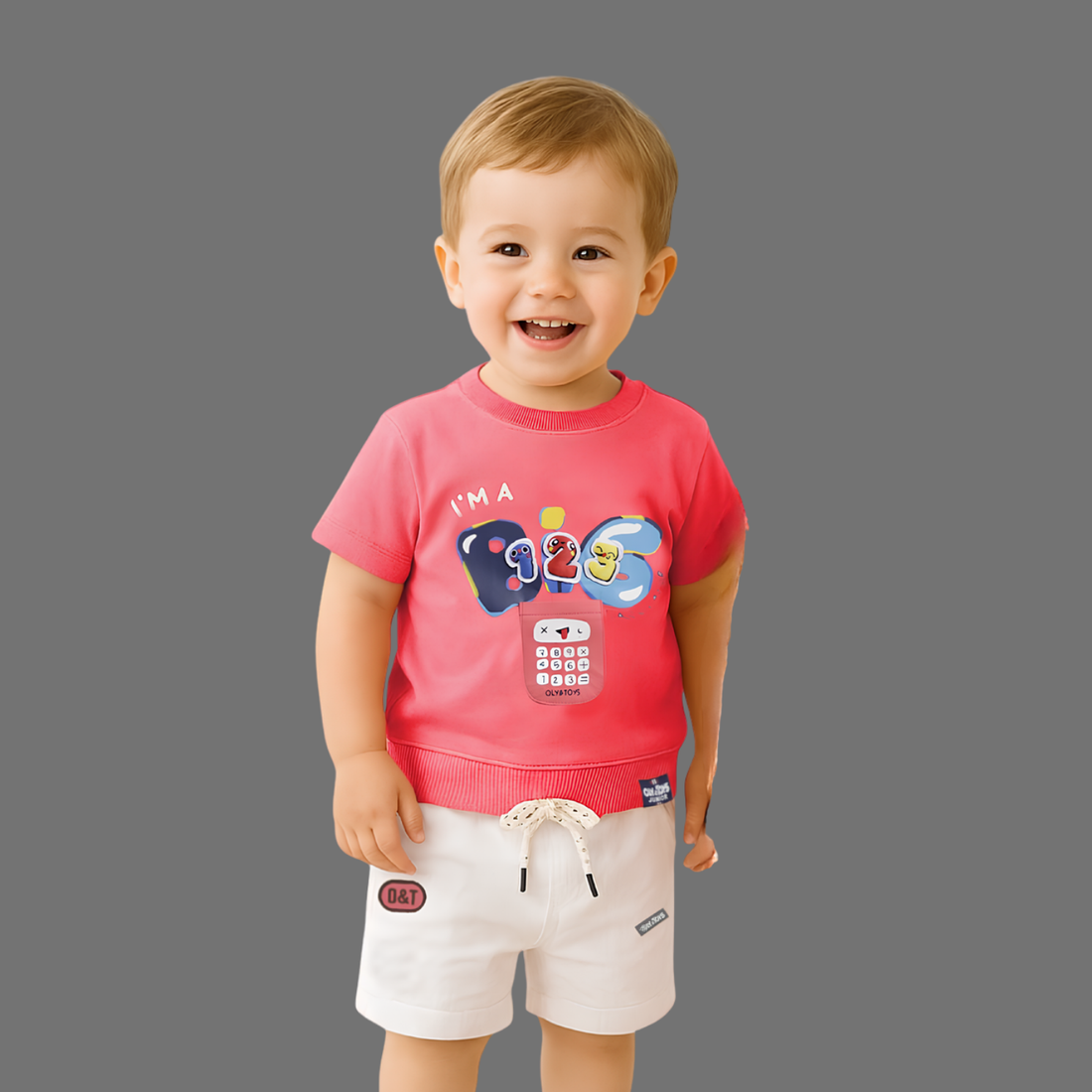 Cute Printed T-Shirt & Shorts Set