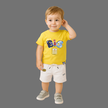 Cute Printed T-Shirt & Shorts Set
