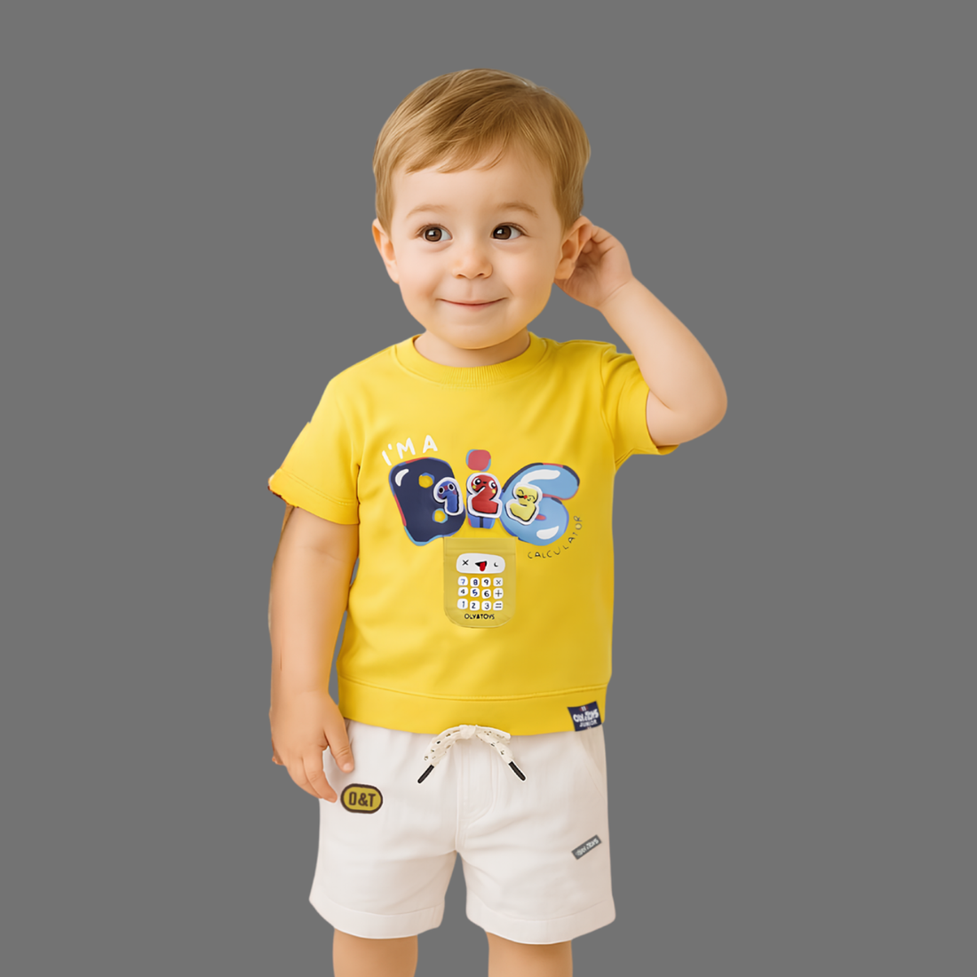 Cute Printed T-Shirt & Shorts Set