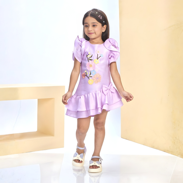 Girl Stylish Knee Length Frocks