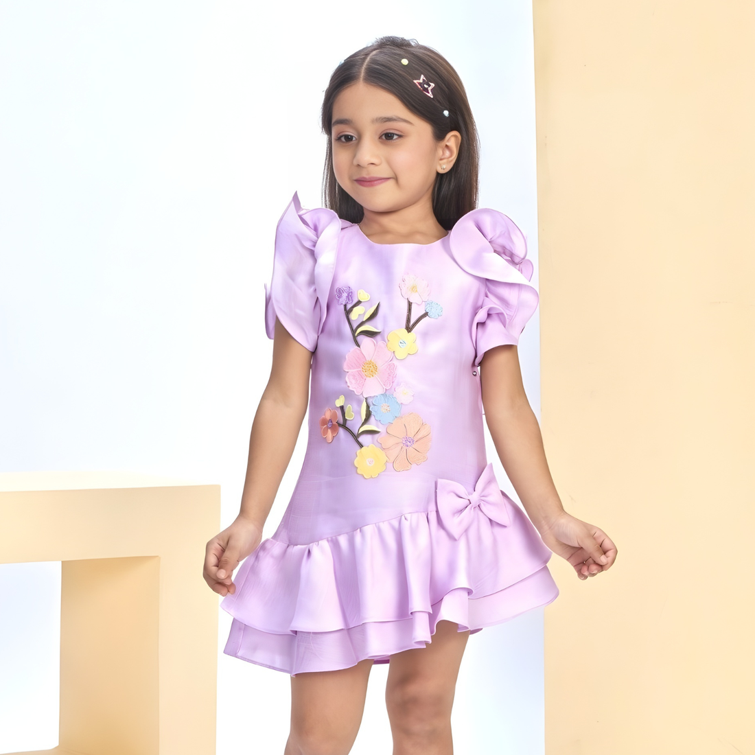 Girl Stylish Knee Length Frocks