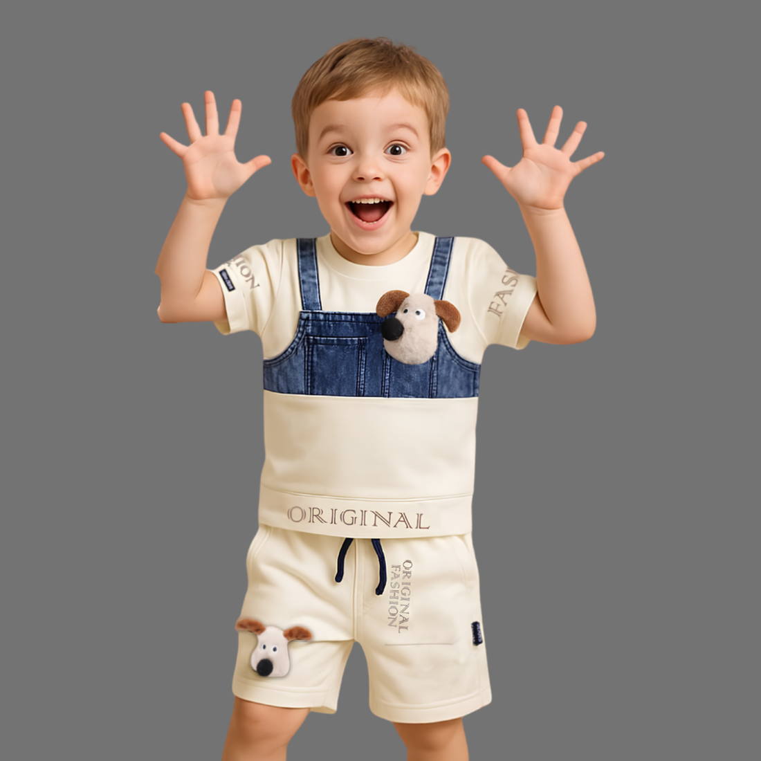 Stylish Kids Boys T-Shirt & Shorts Set